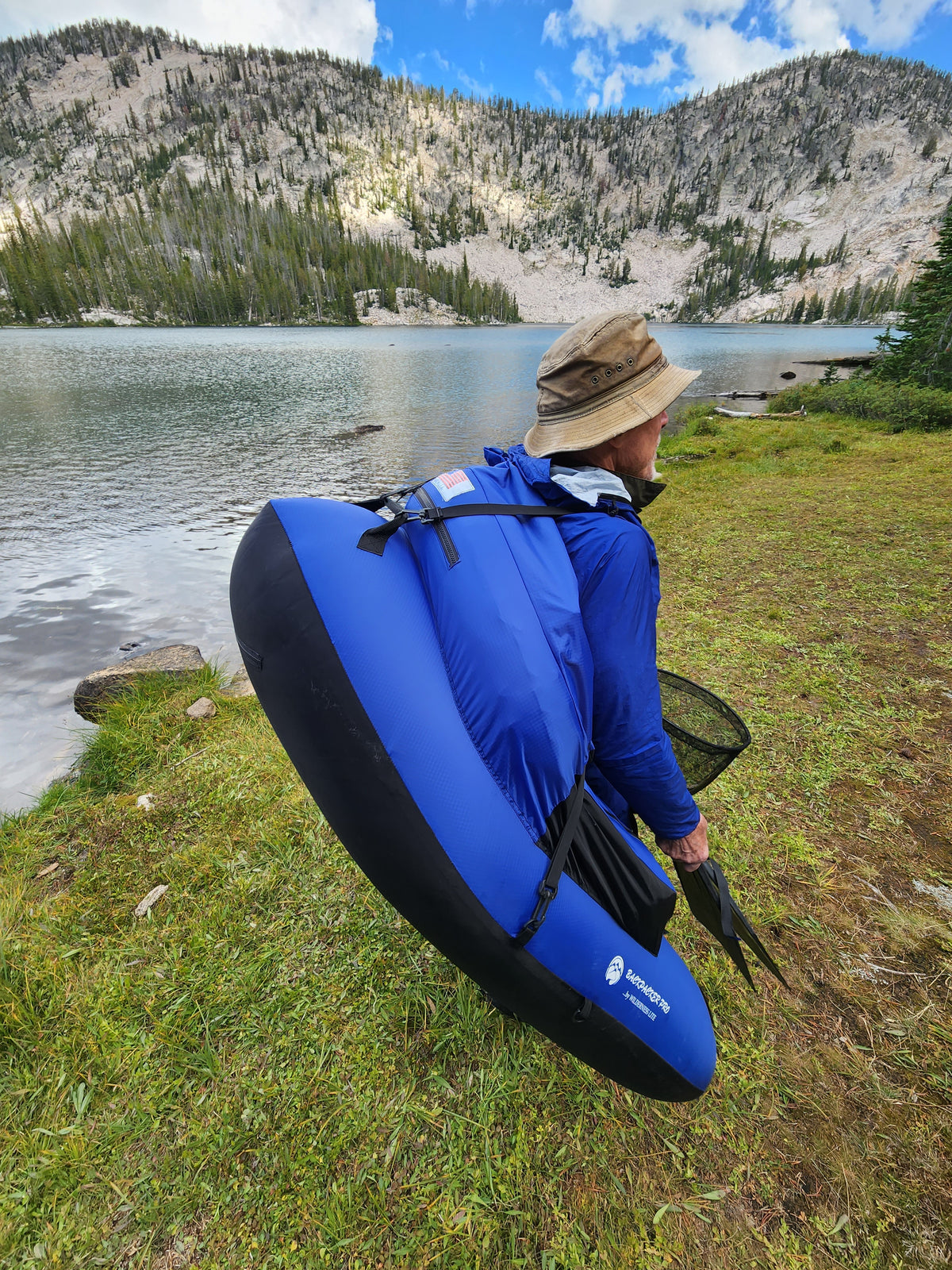 Backpacking Float Tube Day-Hike Transport Kit (backpacking straps to carry your inflated Back ...